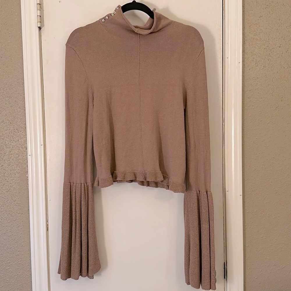 Free people bell sleeve sweater